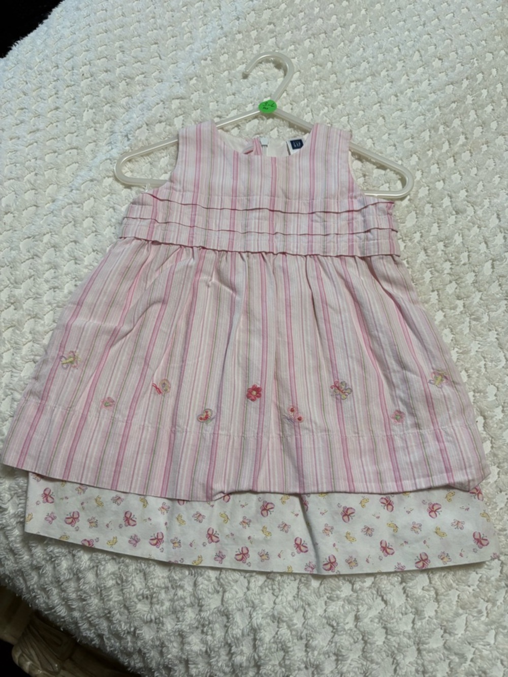 Vintage GAP Pink and White Striped Butterfly Sundress